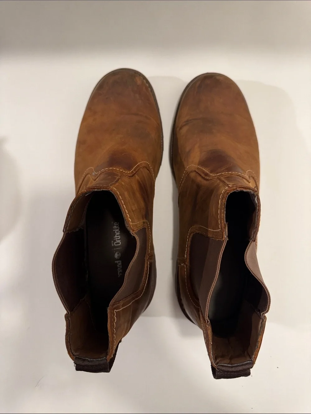 Timberland Men’s Brown Leather Chelsea Ankle Boots